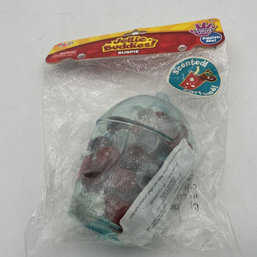 Grin Studios Jellie Buddies Burpie Cola Root Beer Sensory Squish Toy Scented NEW